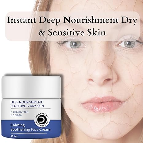 Dermistry Sensitive & Dry To Very Dry Skin Hydrating Deep Moisturizer Face Cream - 50 ml