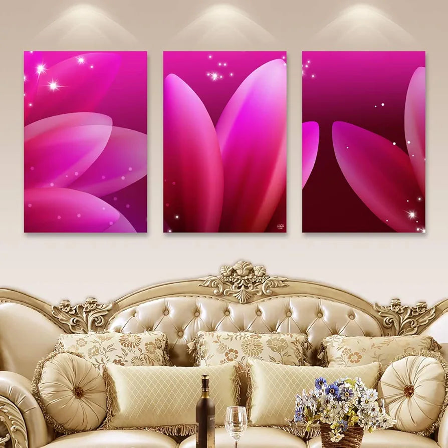 Rangoli MDF 3 Pcs Wall Poster 12x18 Inch Decorative Wall Art P-4 Design-4
