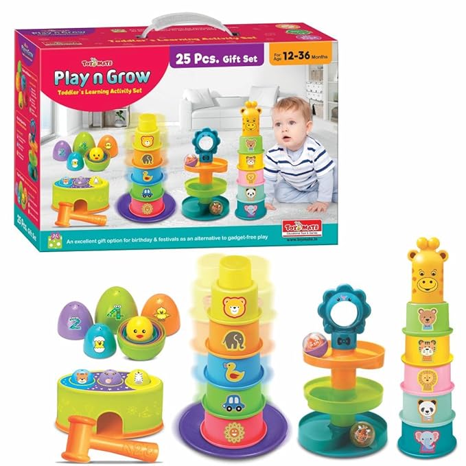 Toymate Play n Grow 25-Piece Gift Set Educational Toddler Toys