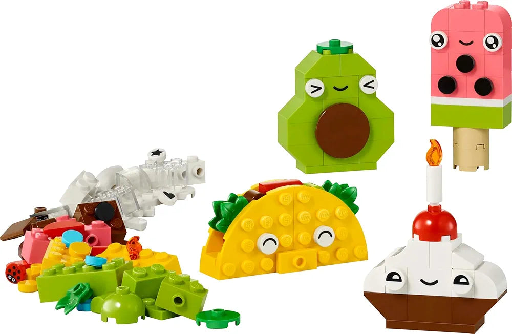 Lego Classic Creative Food Friends Imaginative Pretend-Play Toy 11039 Building Blocks Toys for 4+ Gift for Boys and Girls