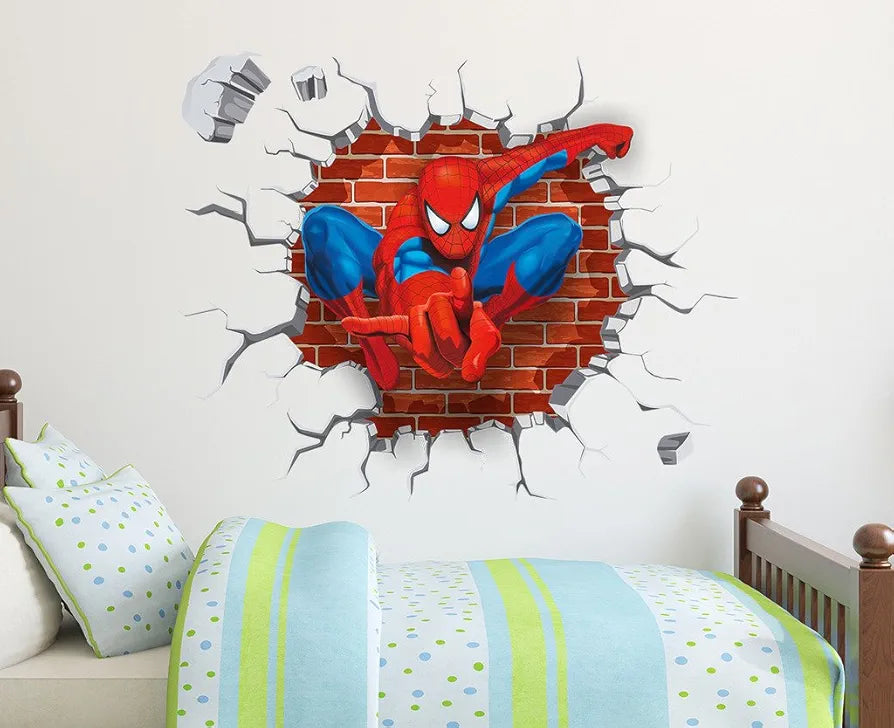 Decals Design Spiderman Super Hero Cartoon Wall Sticker