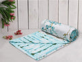 Trance Home Linen 150 GSM Pure Cotton Reversible Dohar Double Bed Size Ac Blanket Comforter Soft Light-Weight Bed Blanket Colour Akira Turquoise
