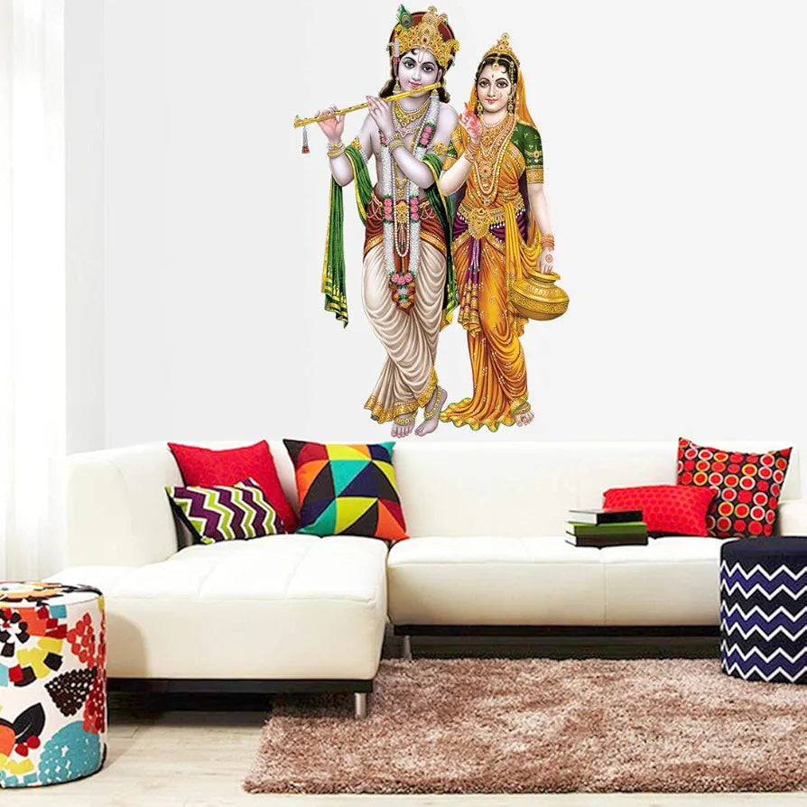 Rangoli White Glossy Vinyl Wall Sticker Premium Self-Adhesive Waterproof Parent-13 Design-8