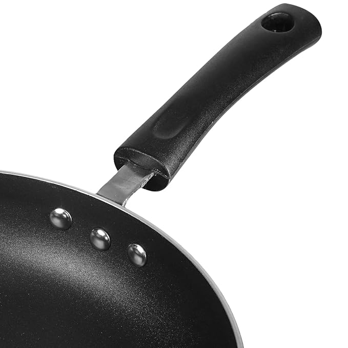 Vinod Zest Aluminium Non Stick Deep Frypan with Glass Lid - 24 cm | 3 Layer Ceramic Coating | 3 mm Extra Thick