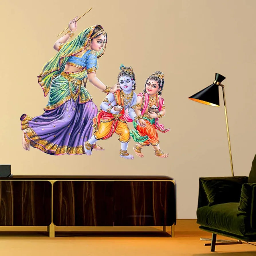 Rangoli White Glossy Vinyl Wall Sticker Premium Self-Adhesive Waterproof Parent-14 Design-14
