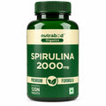 Nutrabud Spirulina Tablets 2000mg per Serving - 120 Veg Tablets - For Women, Men - Preservative & Additive Free (120 Count (Pack of 1))