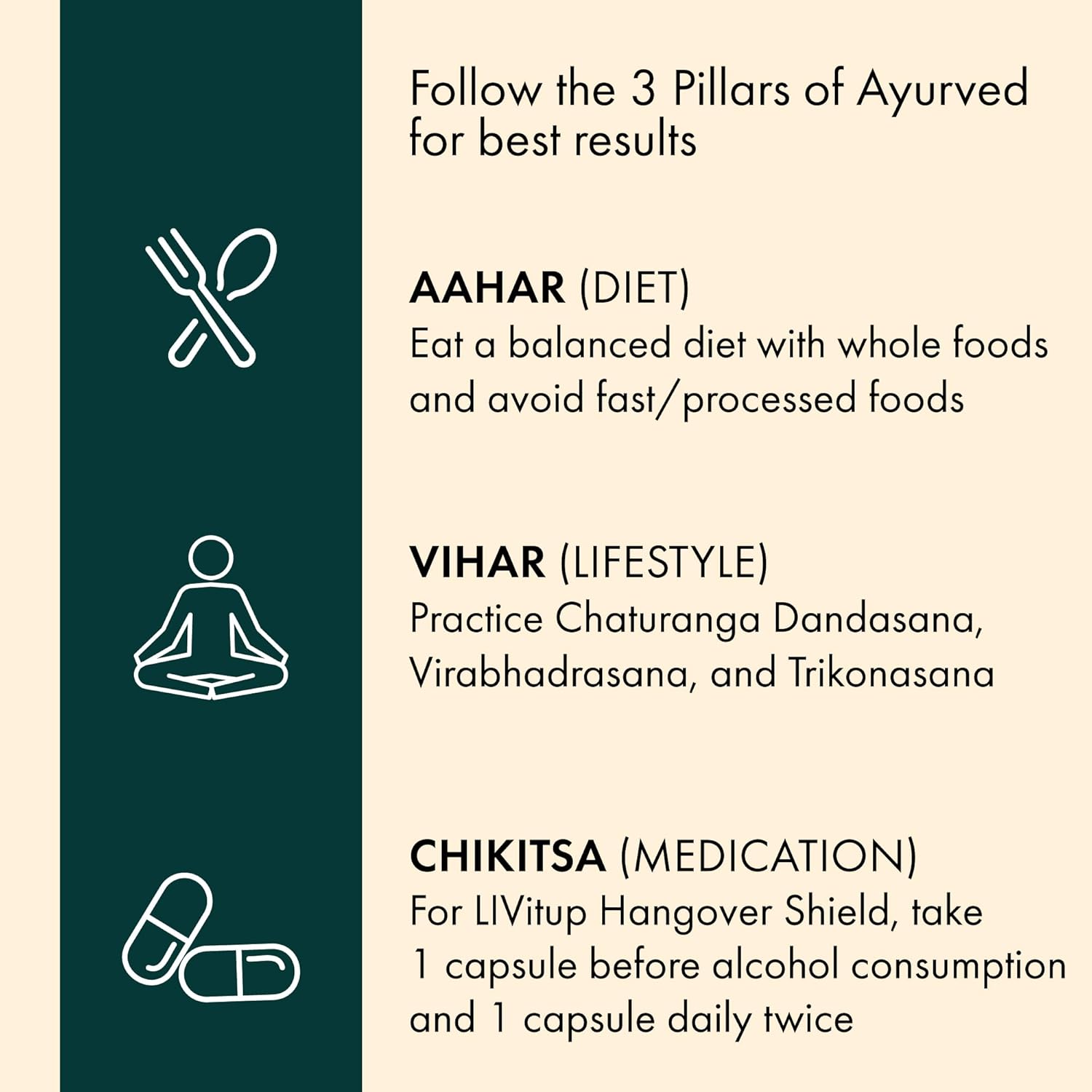 Click to see full view Dr. Vaidya's Livitup | Hangover Shield & Liver Protector | Helps Prevent Acidity, Nausea & Headache | Kalmegh Ghan & Arogyavardhini Rasa | (6 Capsules)