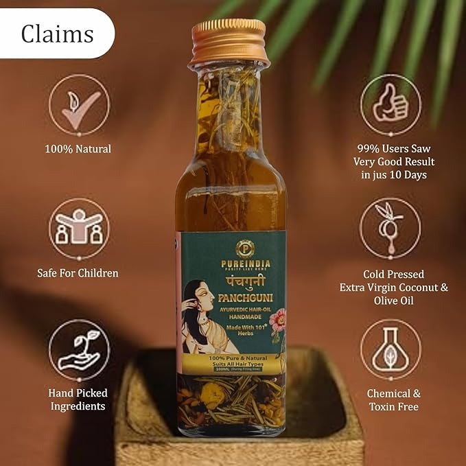 Pureindia Handmade Panchguni Hair-Oil - 100 ml