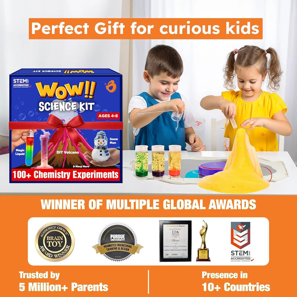 Butterfly EduFields 100+ Science Experiment Kit for Kids Ages 4 5 6 7 8 Years Old Boys Girls Birthday Gift Ideas for Boys and Girls