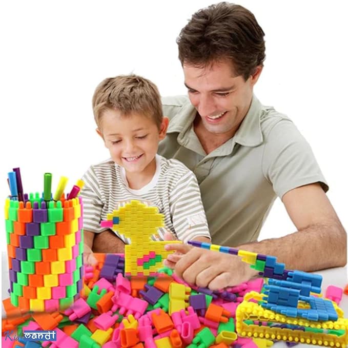 Kids Mandi Educational Bullet Blocks Toys Multicolor