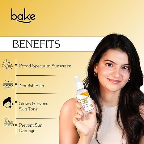 Bake 2% Hyaluronic Acid Face Serum Sunscreen SPF 50 PA+++ - 30 ml