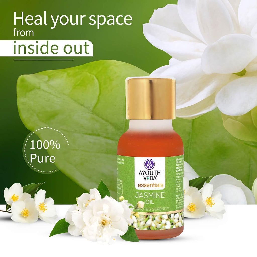 AYOUTHVEDA Jasmine essential oil | For Healthy Skin & Hair | Pure & Natural Aromatherapy oil