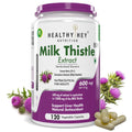 HealthyHey Nutrition Milk Thistle Capsules for Liver Health - High Strenght -Extract - 120 Veg. Capsules
