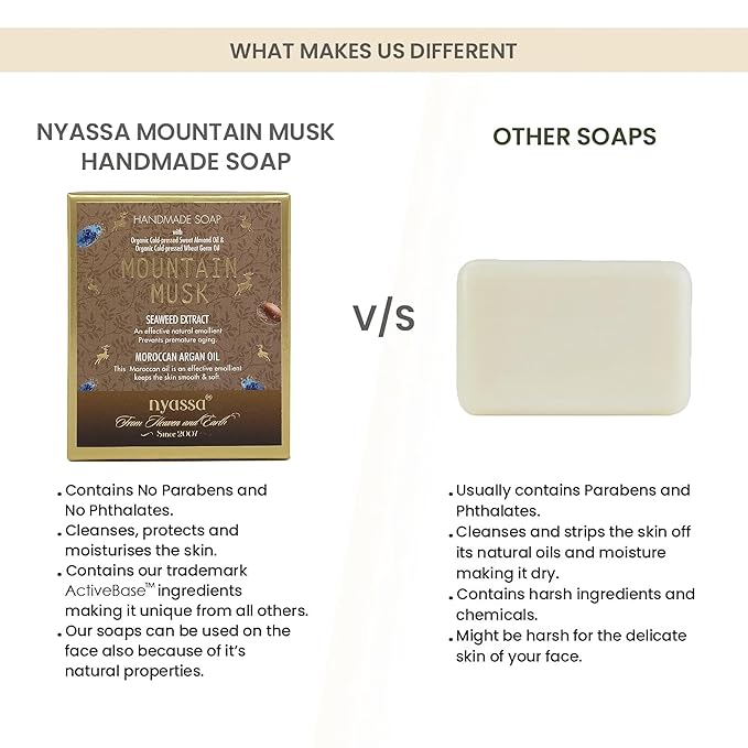 Nyassa Mountain Musk Natural Bathing Handmade Soap - 150 Gms