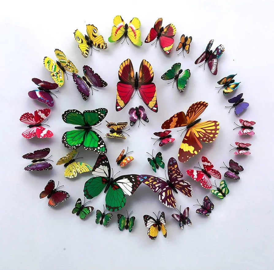 Rangoli Butterfly Wall Stick or Magnet Design-4