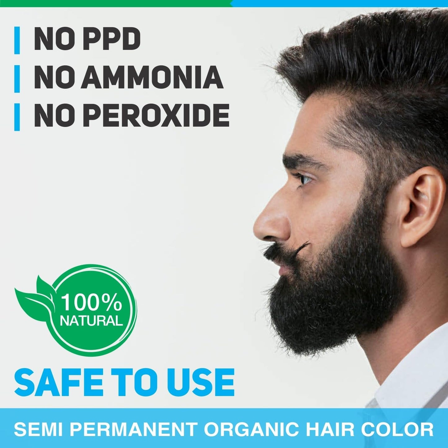 Vegetal Safe Beard Color Soft Black - 25 gms