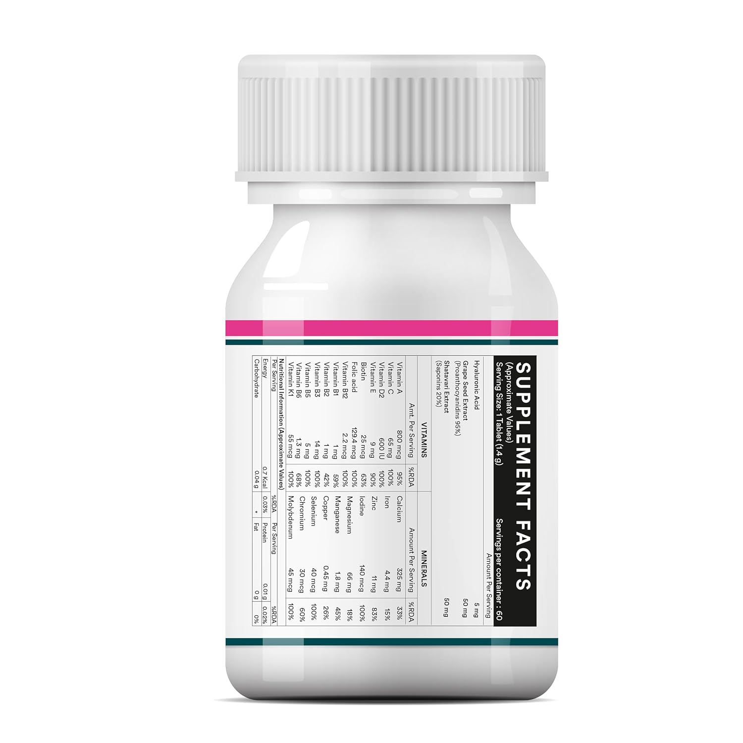 INLIFE Women's Multivitamin Tablets | 60 Tablets | Enriched with Zinc, Vitamin C, Vitamin D, and Essential Multiminerals | Supports Immunity and Energy Levels (Pack of 1)