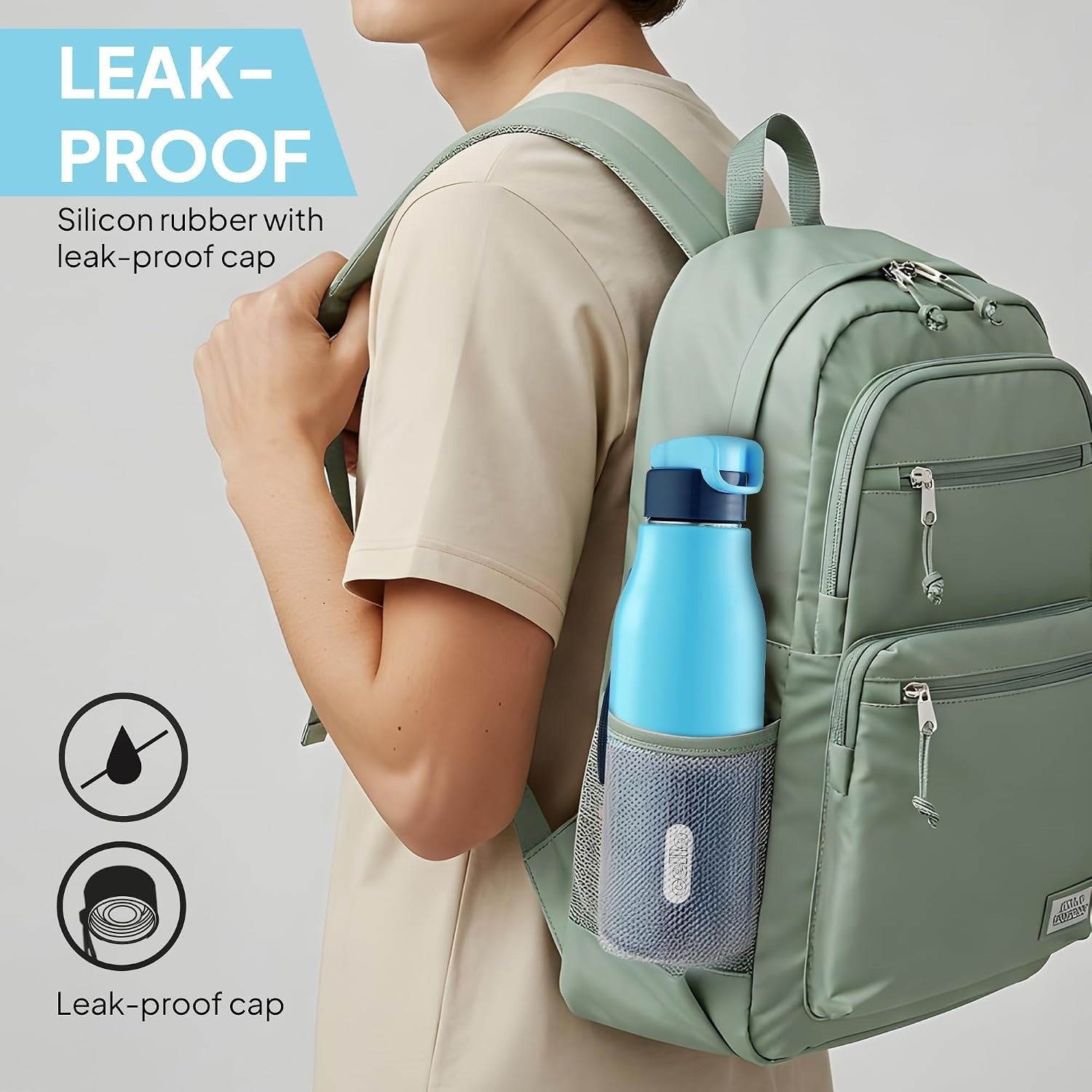 Cello Puro Steel X Felix 600 Insulated Bottle 490ml
