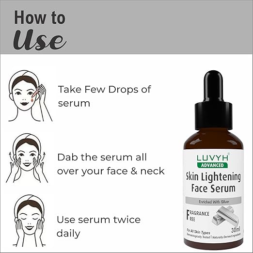 Luvyh Skin Lightening Face Serum For Glowing - 30 ml