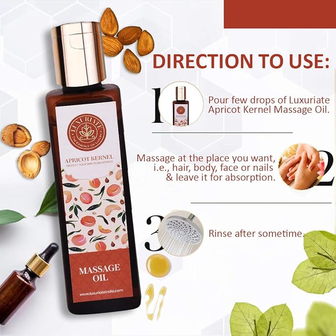 Luxuriate Apricot Kernel Oil Massage Oil - 100 ml