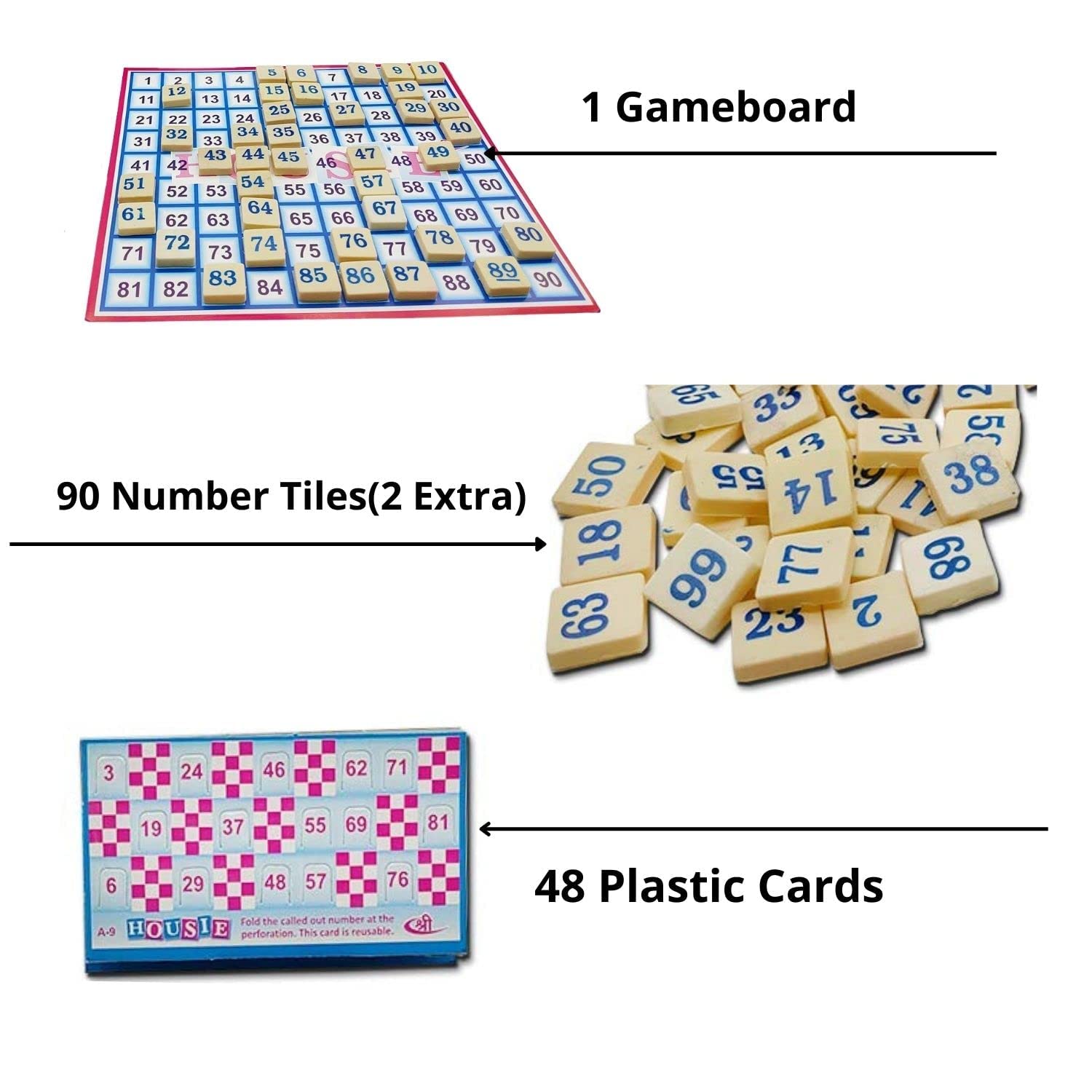 Kids Mandi Tambola Game Set Housie Deluxe Board Game