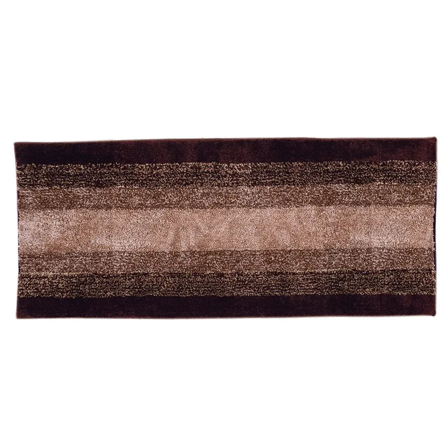 Kuber Industries Shaggy Carpet Polyester Bedside Runner Rectangular Soft Rug for Hall Offices Kitchens Bedroom Dark Brown