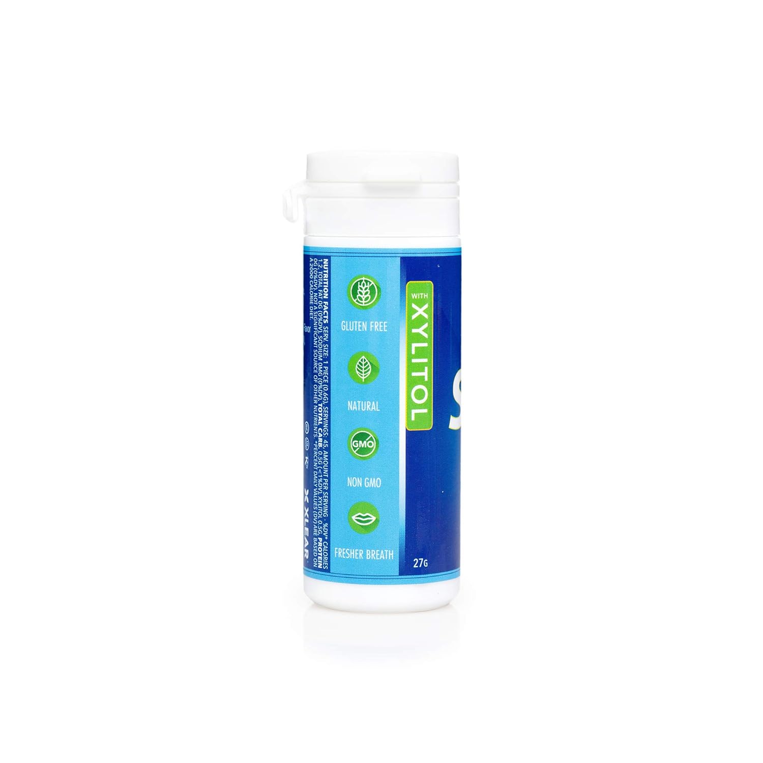 Spry Xylitol Peppermint Mints Sugar Free Candy - Promote Oral Health, Increase Saliva Production, Stop Bad Breath, Non-GMO, Gluten-Free, 45 Count (Pack of 1)
