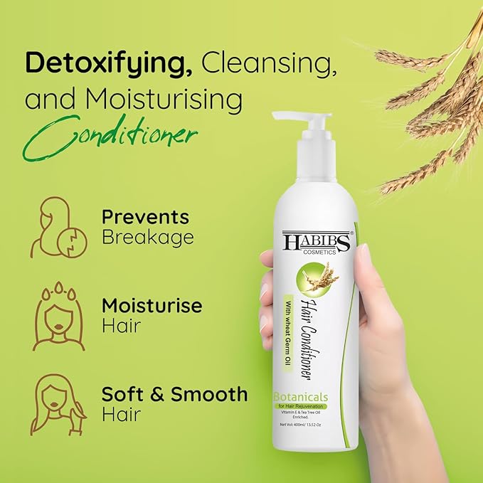 Habibs Cosmetics Professinal Hair Conditioner With Wheat Germ Oil - 400 ml