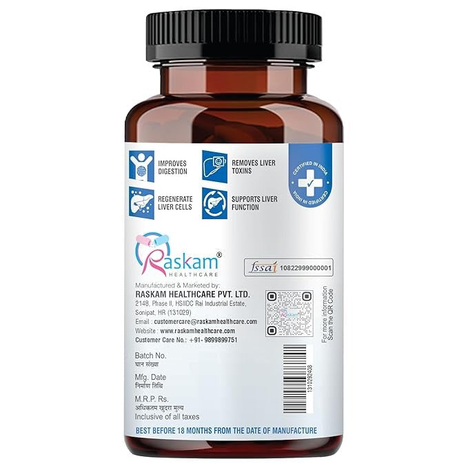 Raskam Liver Detox Supplement - 100 Caps