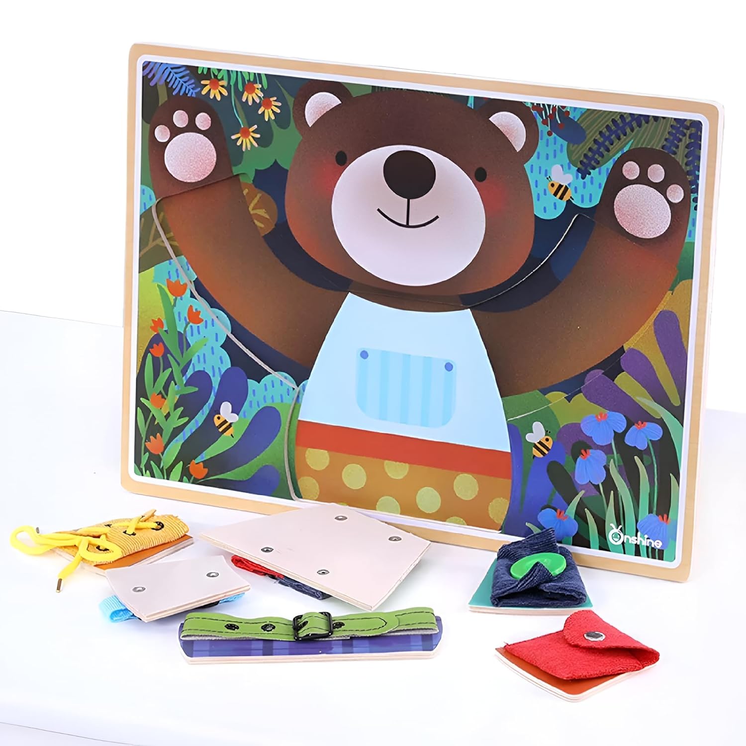 Tickles Children Basic Skills Learning Board Dressing Puzzle Intelligence Toy