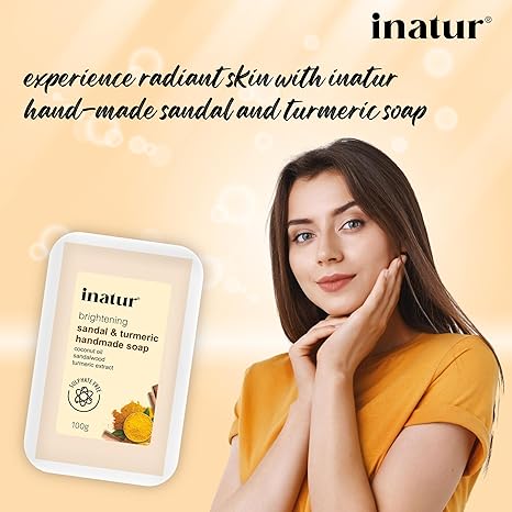 Inatur Sandal & Turmeric Soap - 100 gms