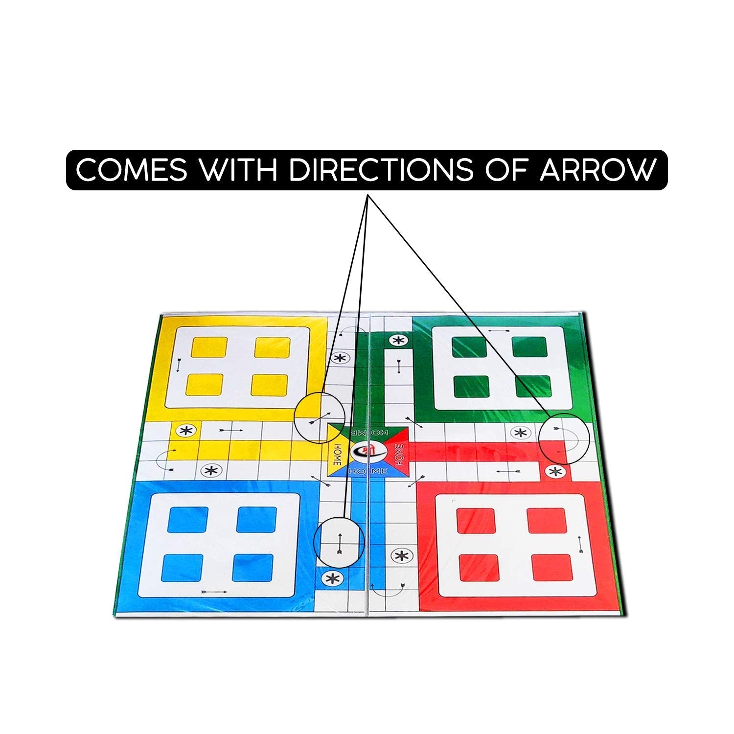 Kids Mandi Ludo and Snake and Ladder Board Game 10 Inch Play Board