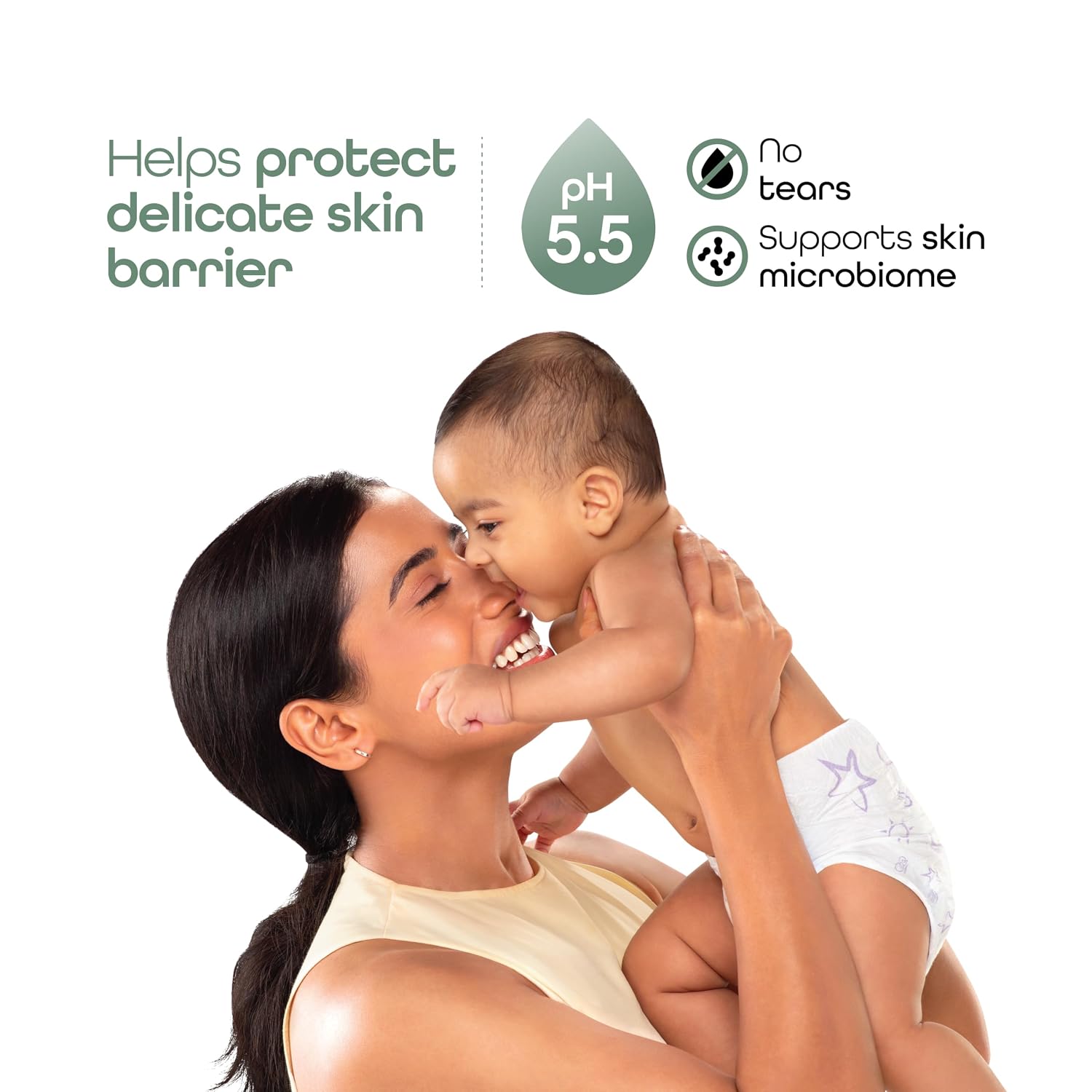 Himalaya Botanique Baby Bubble Bath 200 ml | Organic | Preserve Moisture Lock | No Tears | Dermatologically Tested | Helps Protect Skin Barrier | pH 5.5 | Hypoallergenic | No Added Fragrance