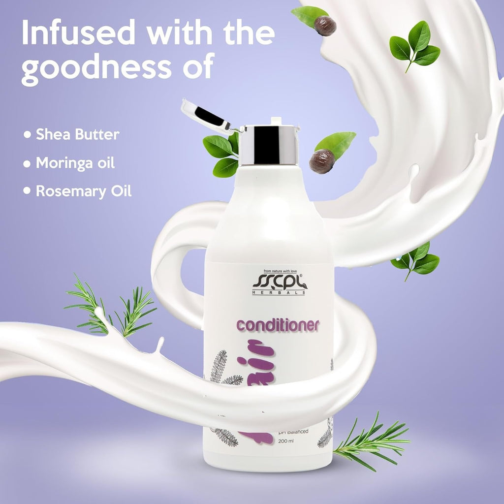 Sscpl Herbals Sulfate-Free & Paraben-Free Conditioner - 200 ml (Pack of 2)