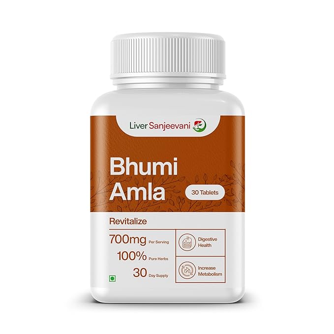 Liver Sanjeevani Bhumi Amla Health Supplement - 700mg - 30 Tablets
