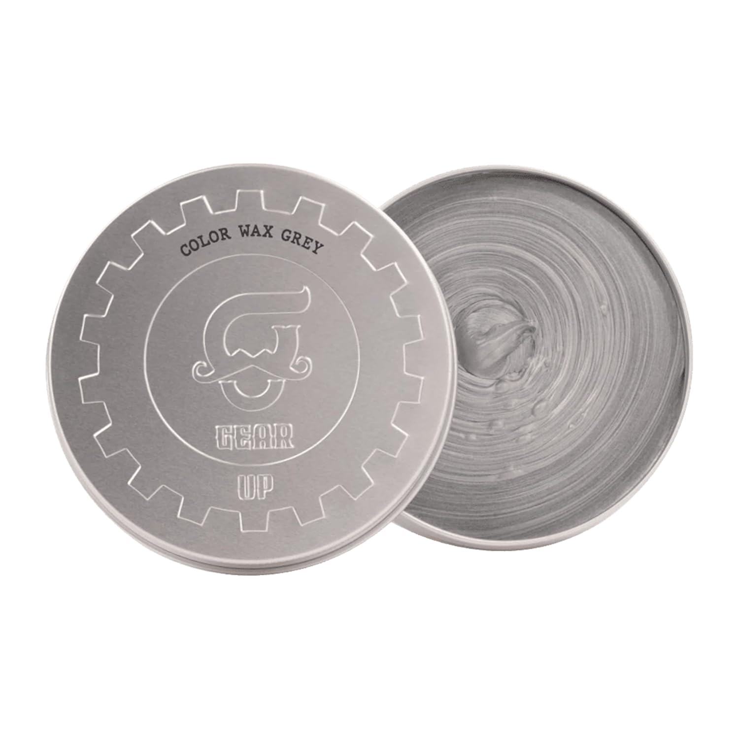 Beauty Garage Gear Up Hair & Beard Grey Color Wax 1-Day Color & Hold | Enriched with Avocado & Olive Oil, 100g