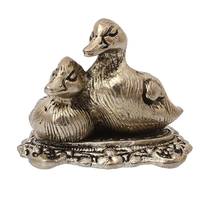 Ecraftindia Set of 2 Loving Metal Swans