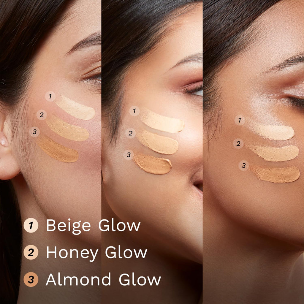 Pilgrim Almond Glow 3-In-1 Medium BB Cream SPF 50 PA++++ With Niacinamide, Hyaluronic Acid & Vit C For All Skin
