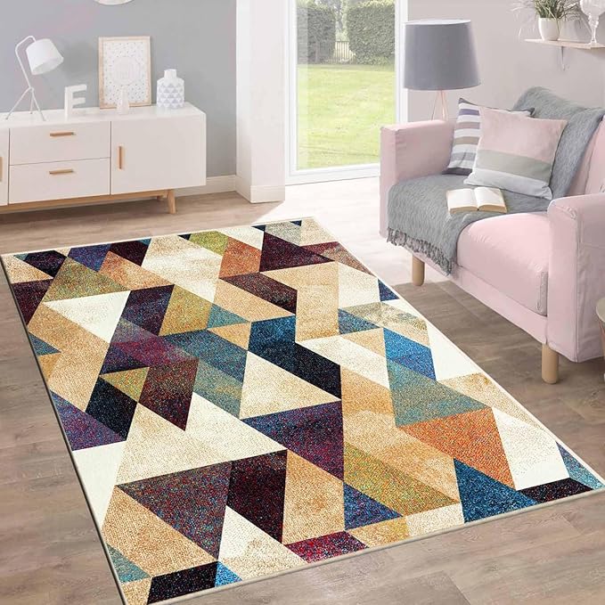 BSB Home 3D Jet Multi Printed 3D Jet Vintage Persian Carpet Rug Runner and Carpets for Living Area