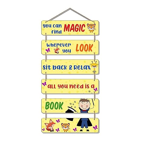 Angel Infinite You Can Find Magic Quotes Decorative Wall Hanging Wooden Art Decoration Item For Kids Room