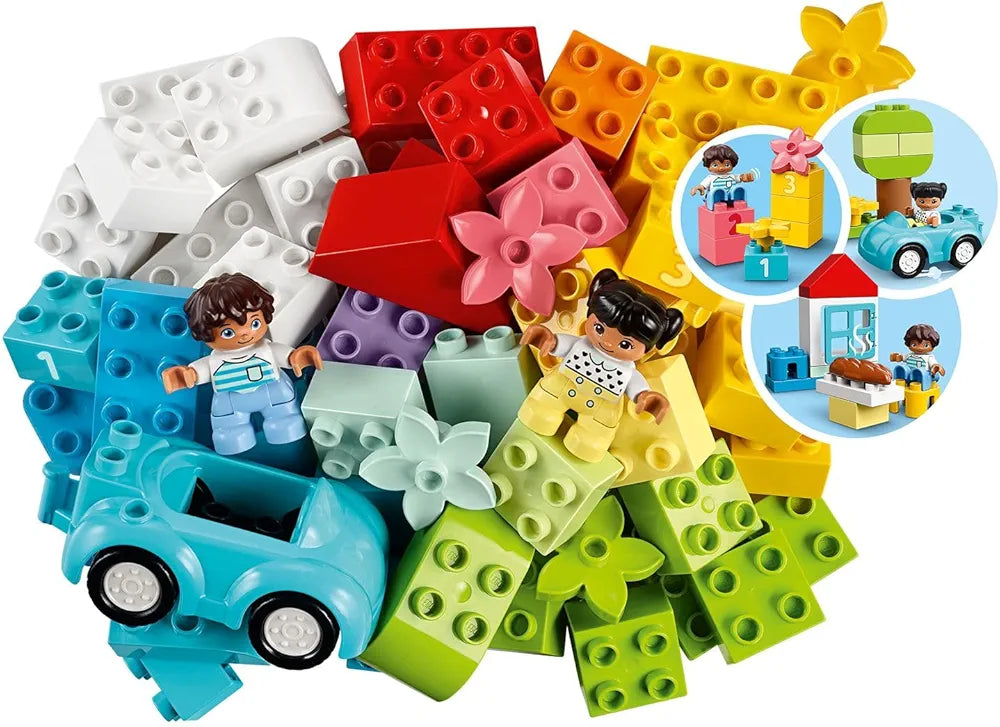 Lego 10913 DUPLO Classic Brick Box Building Set with Storage,First Bricks Learning Toy for Toddlers , 65 Pcs