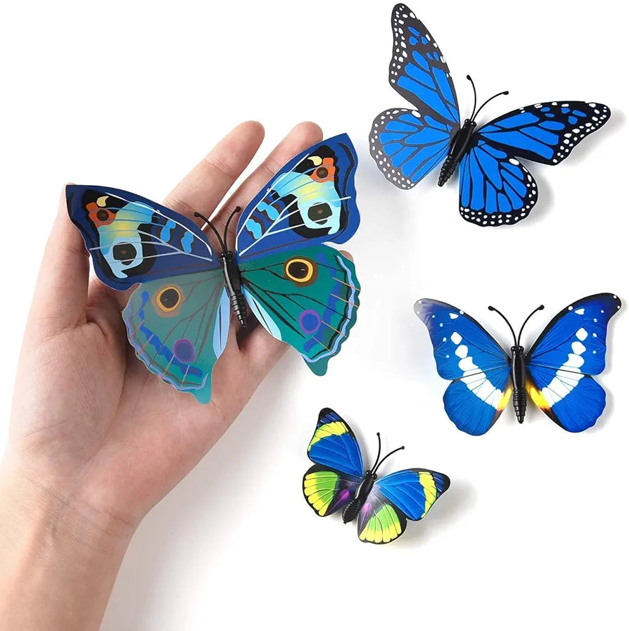 Rangoli Butterfly Wall Stick or Magnet Self Adhesive Removable PVC Design-16
