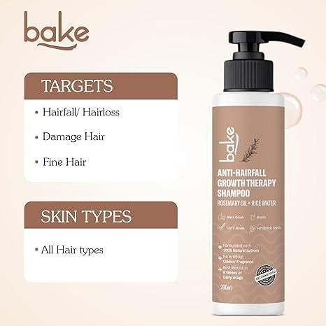 Bake Rosemary Anti Hair Fall Shampoo - 200 ml