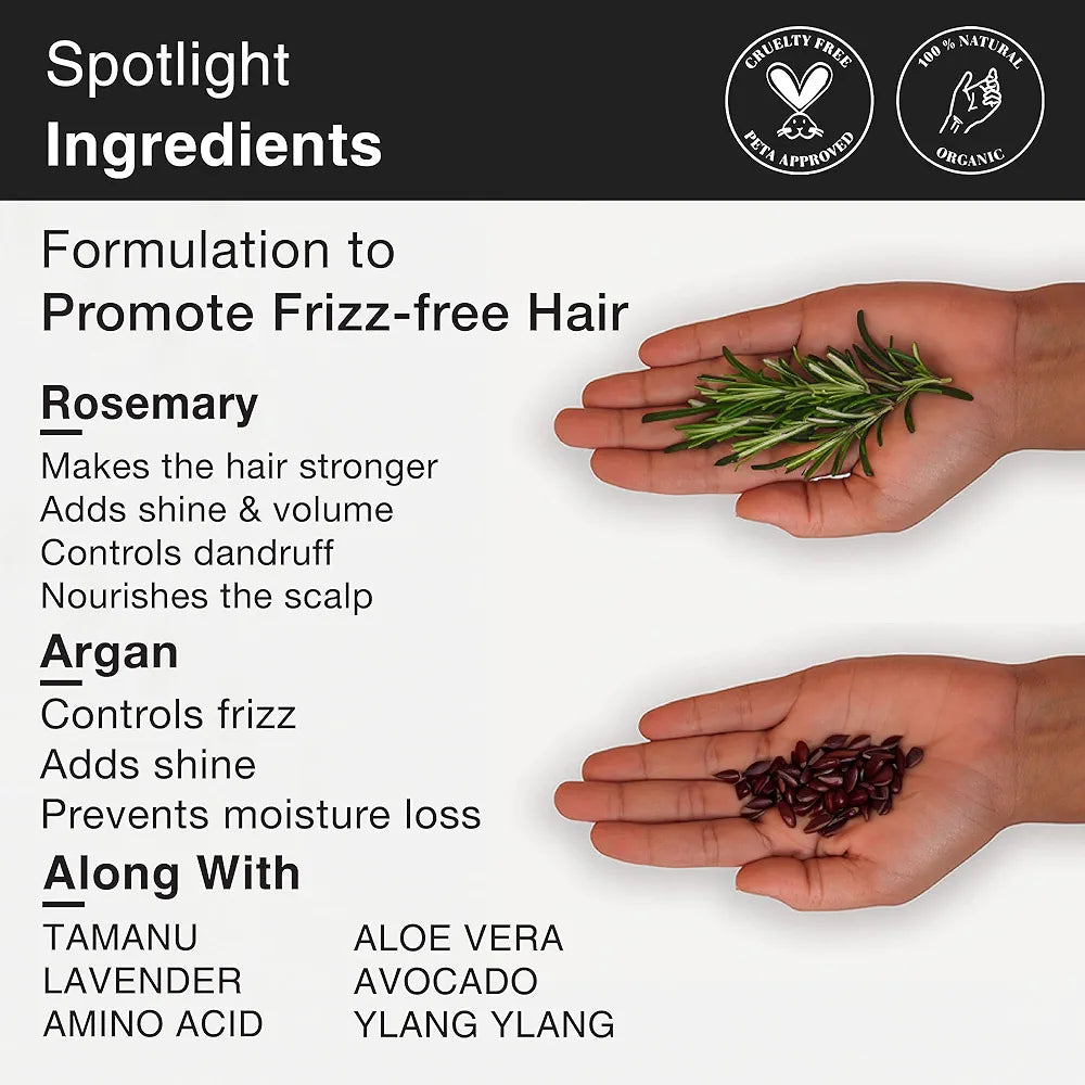 Soulflower Rosemary Argan Hair Conditioner for Hair Growth - 200 ml