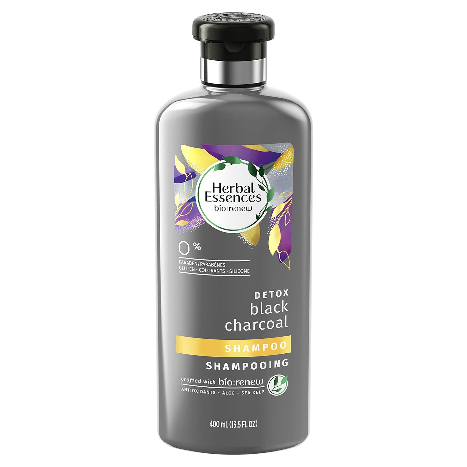 Herbal Essences Bio: Renew Detox Black Charcoal Shampoo - 400 ml