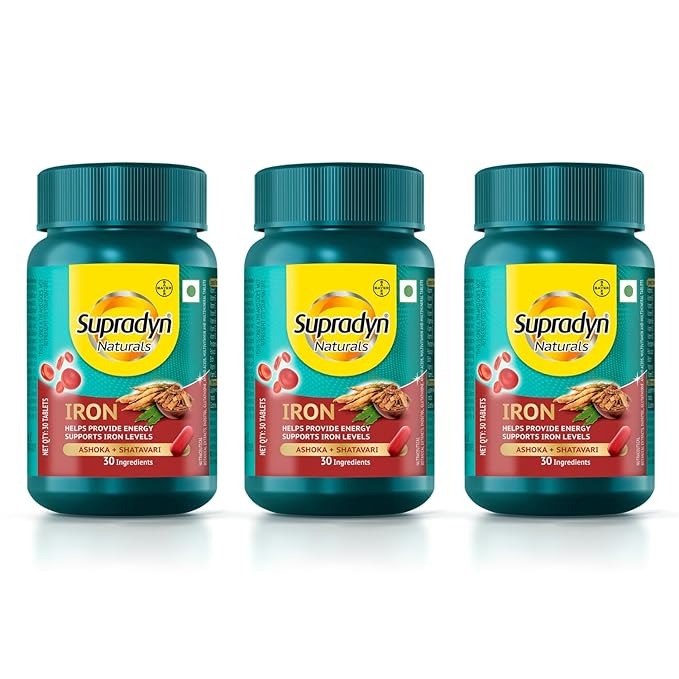 Supradyn Naturals Iron - 30 tablets (Pack of 3)
