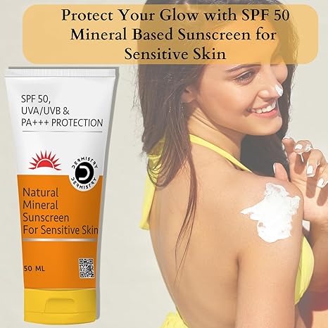 Dermistry Hyaluronic Acid Ultra Hydrating Sunscreen for Dry Skin UVA UVB PA+++ - 50 ml Each (Pack of 2)