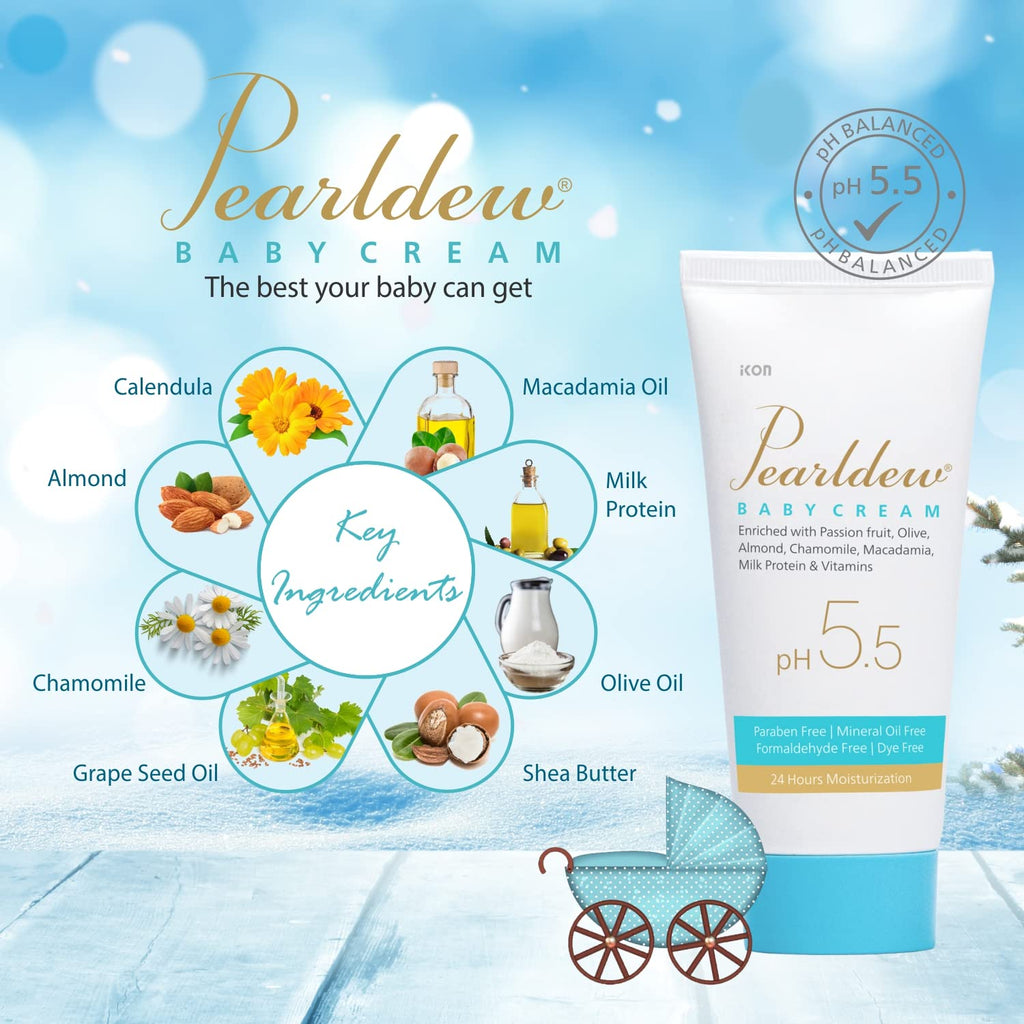 Pearldew Baby Cream - 50 Gms | Pack of 2