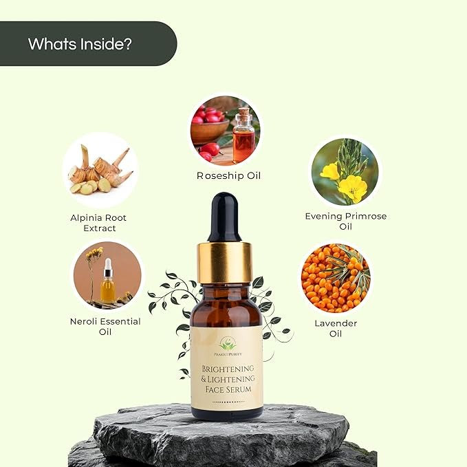 PrakritPurity Brightening & Lightening Face Serum - 15 ml