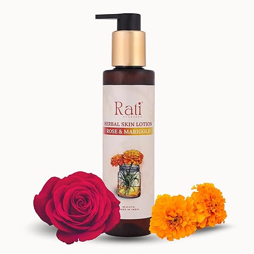 Rati Ayurveda Rose & Marigold Body Lotion - 200 ml